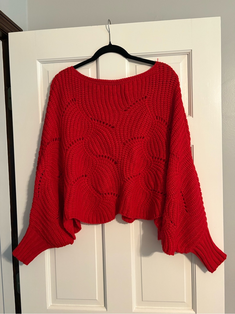 G by Giuliana red chunky sweater Crop